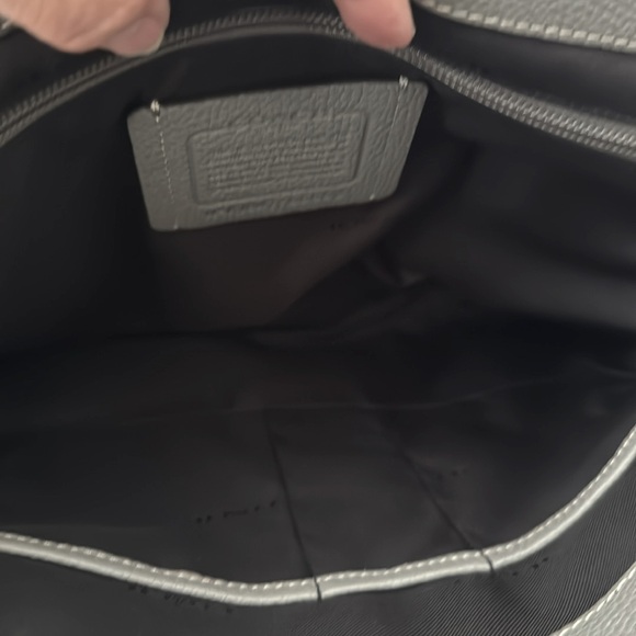 Coach Metropolitan Heather Gray Leather Messenger Bag Laptop Bag Crossbody 55552 - Picture 6 of 13